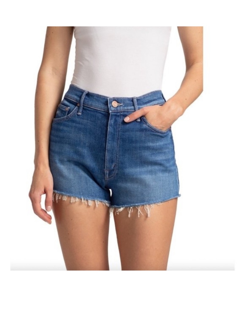 Mother - The Easy Does It Shorts Raw Hem in Briefly
Gorgeous(26)